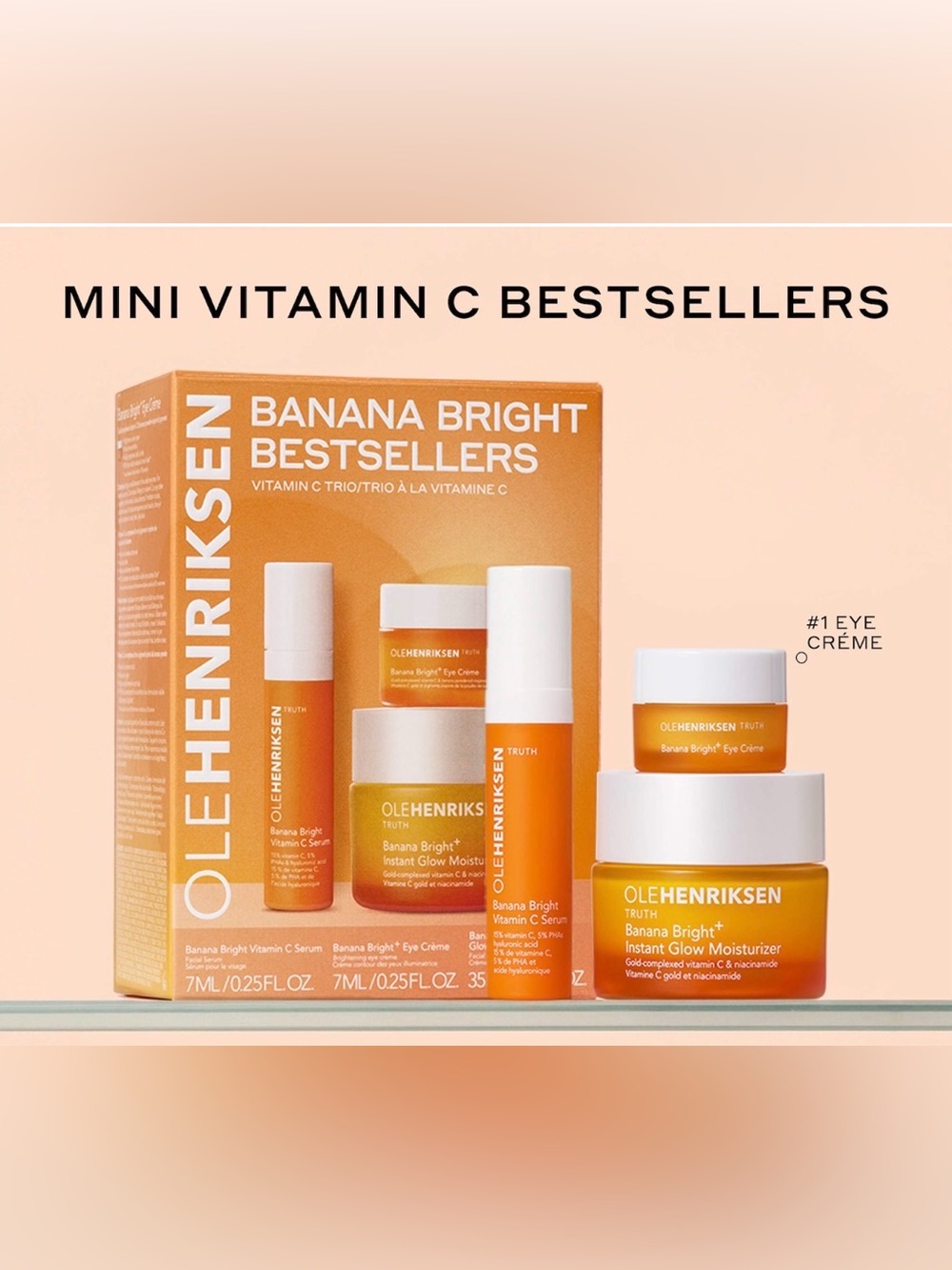 Ole Henriksen Banana Bright Mini Vitamin C Skincare Set - Orange